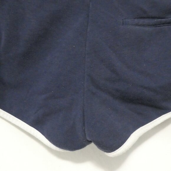 H&M - Divided - Basic | medium | Navy Blue Sweat Shorts With White Trim - Picture 13 of 14